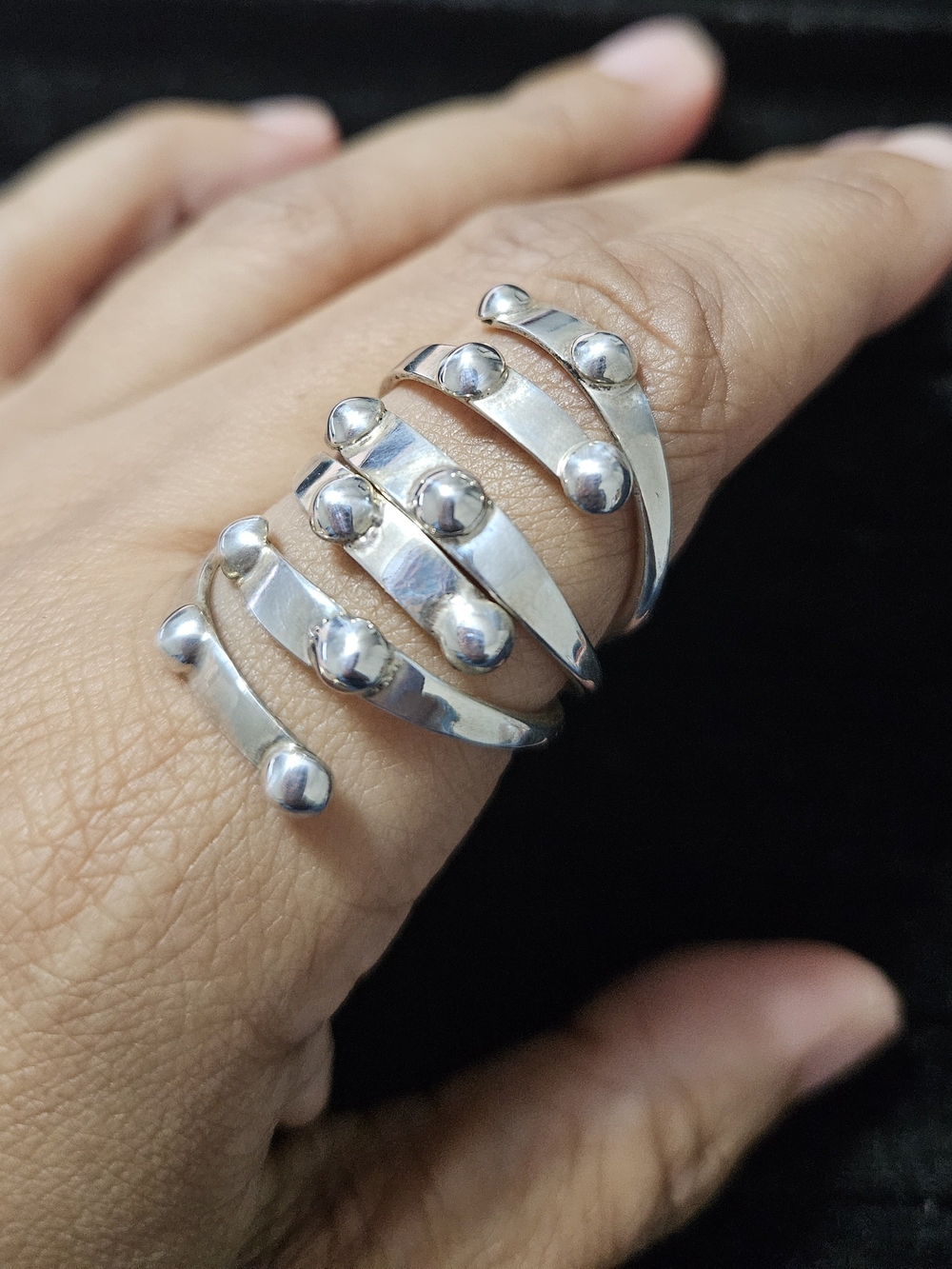 925S Multi-Band Spiral Ring